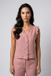 Megan Frill Detail Waistcoat Top