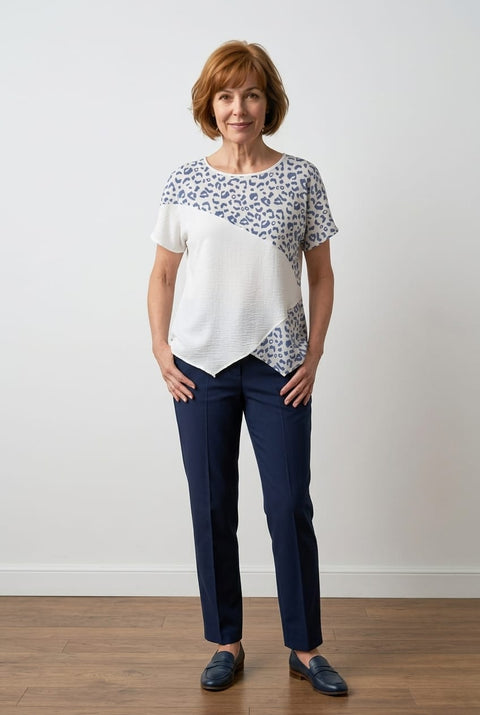 Adele Animal Print Top