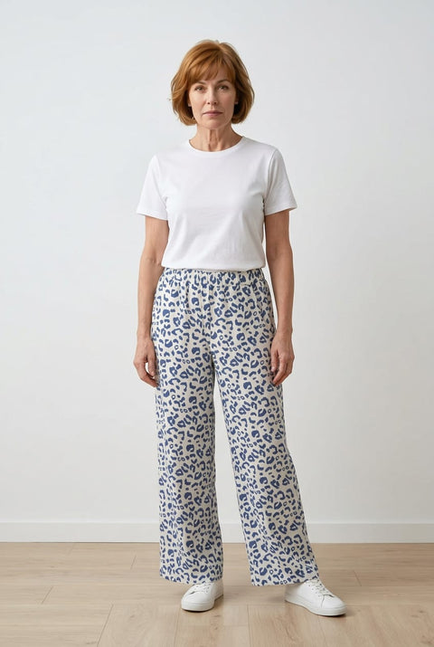 Adele Animal Print Trousers