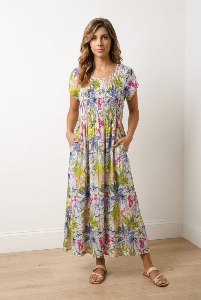 Ryleigh Tropical Print Dress