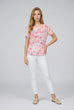 Maisie Leaf Print Embellished Tee
