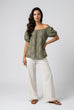 Talia Embroidered Bardot Top