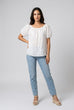 Talia Embroidered Bardot Top