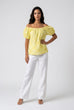 Talia Embroidered Bardot Top
