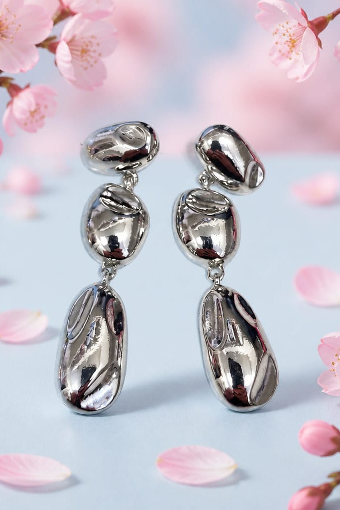 Lenora Tripple Drop Earrings