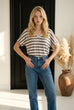 Meena V-Neck Striped Tee