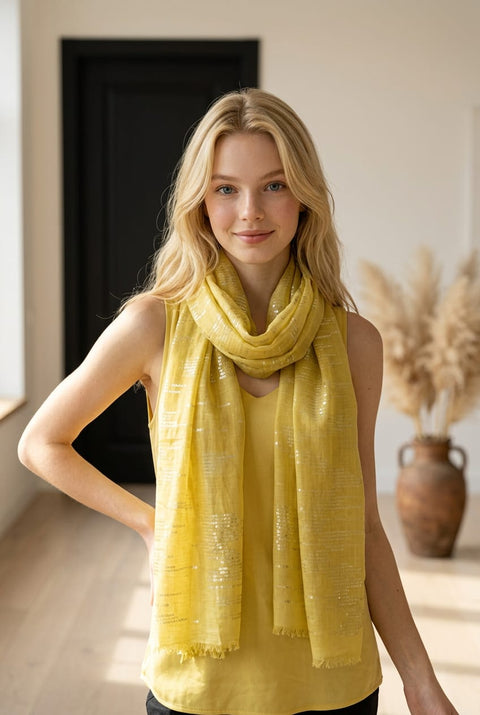 Freya Geometric Print Scarf