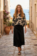 Mindy Blurred Leopard Batwing Knit