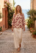 Mindy Blurred Leopard Batwing Knit
