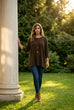 Cora Cord Necklace Detail Top