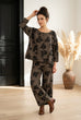 Rhona Wide Leg Textured Trousers