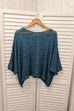 Annabeth Popcorn Knit Poncho