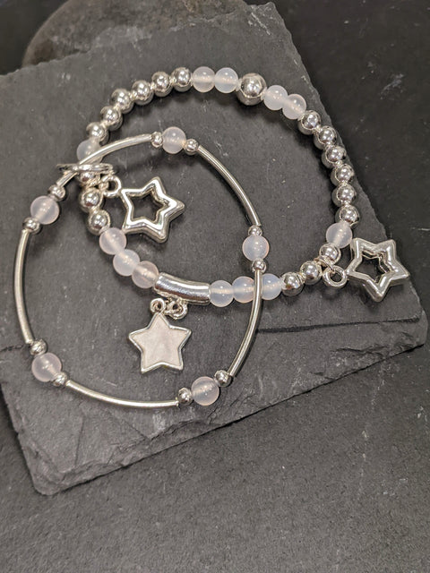 Aurora Pearly Star Detail Bracelet Set