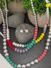 Iman Boho Layered Necklace & Earring Set