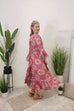 Mina Romantic Paisley Print Maxi Dress