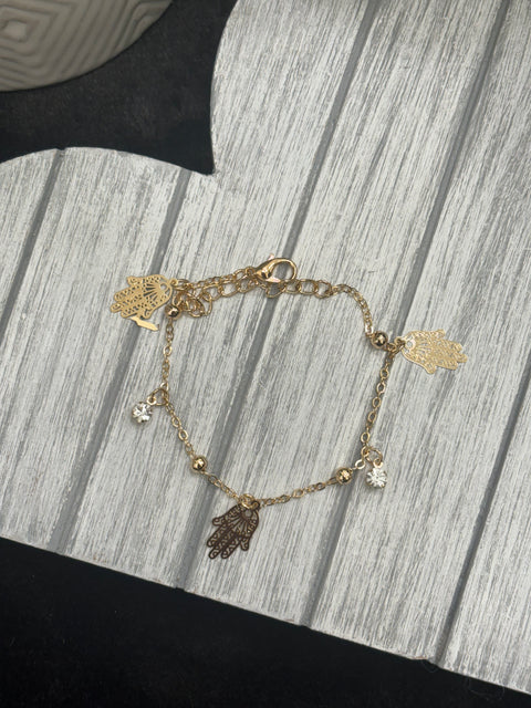 Adele Hamsa Hand Charm Bracelet