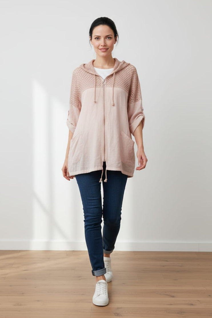 Edith Crochet Detail Hoodie