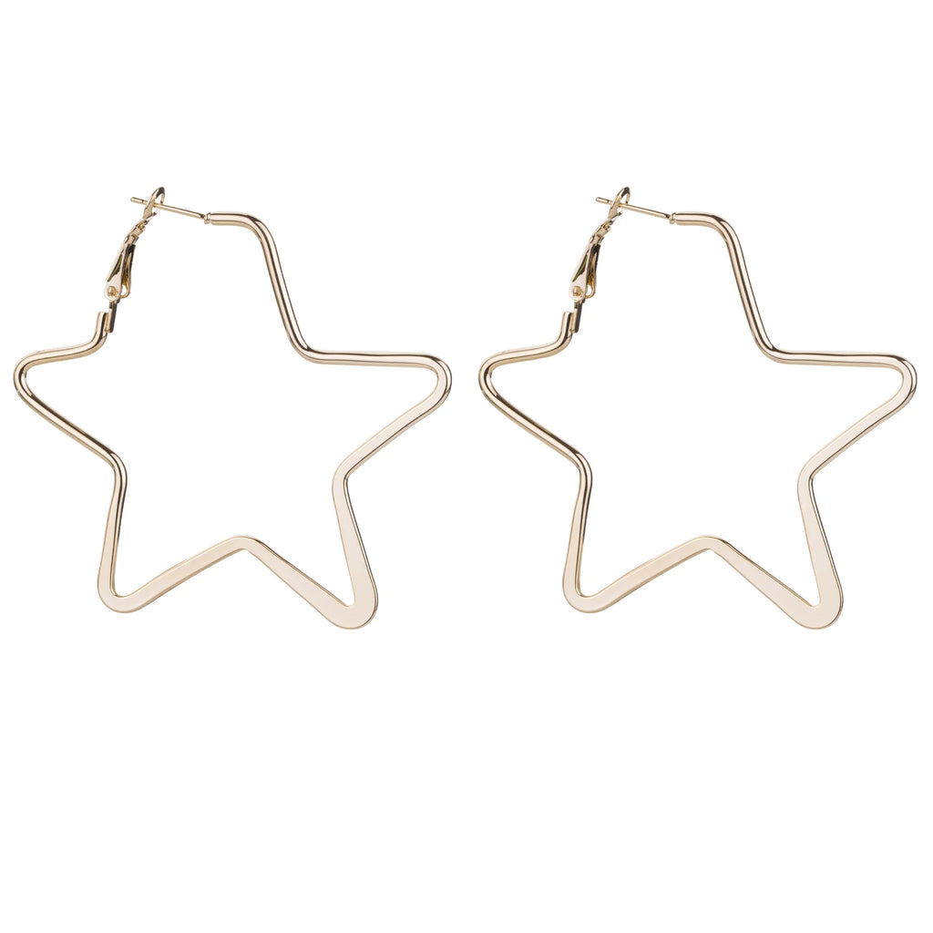 Linzie Star Hoop Earrings