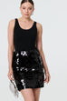 Holly Sequin Detail Mini Skirt