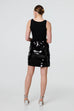 Holly Sequin Detail Mini Skirt