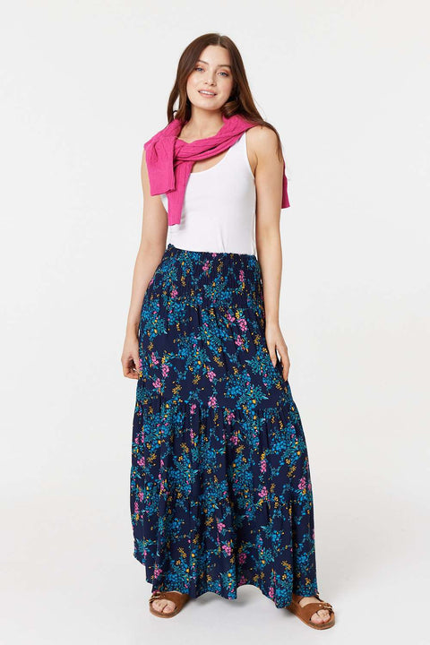 Georgie Floral Print Maxi Skirt