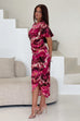 Lucia Abstract Print Midi Dress