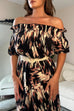 Jordana Bardot Style Midi Dress