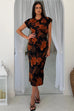 Terri Ruched Waist Midi Dress