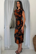 Terri Ruched Waist Midi Dress