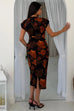Terri Ruched Waist Midi Dress