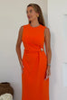 Louisa Gold Buckle Wrap Dress
