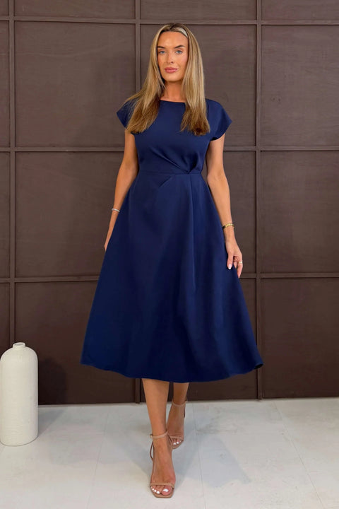 Leni Pleated Midi Dress