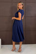 Leni Pleated Midi Dress
