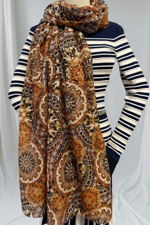 Nora Kaleidoscope Print Scarf