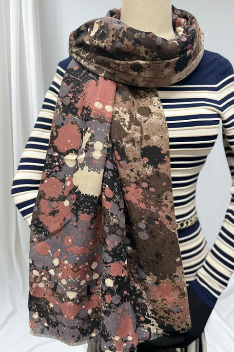 Goldie Graffiti Print Scarf