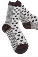 Mindy Heart Print Socks