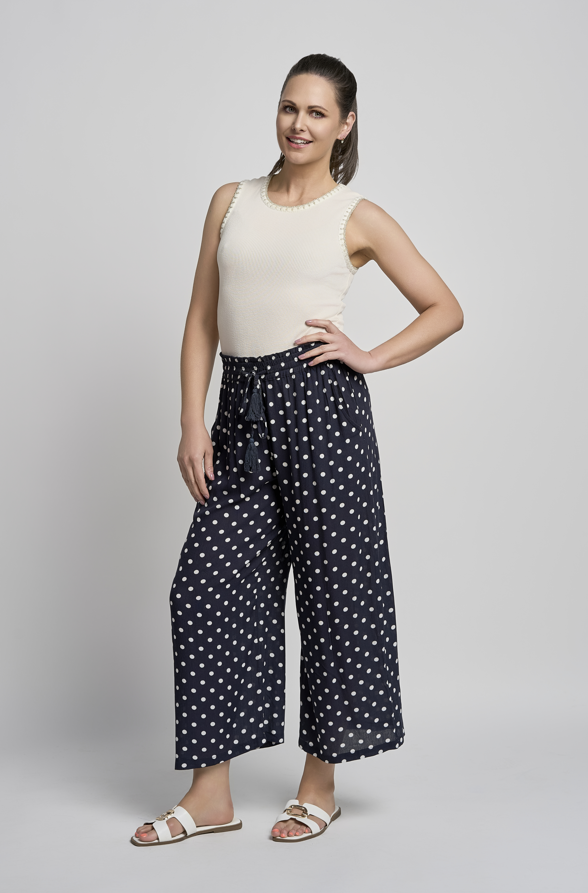 Riley Polkadot Print Culottes