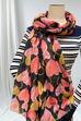 Lovina Romantic Heart Print Scarf