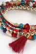 Cara Tassel Beaded Bracelet Set