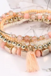 Cara Tassel Beaded Bracelet Set