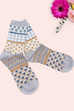 Emily Floral Heart Print Socks