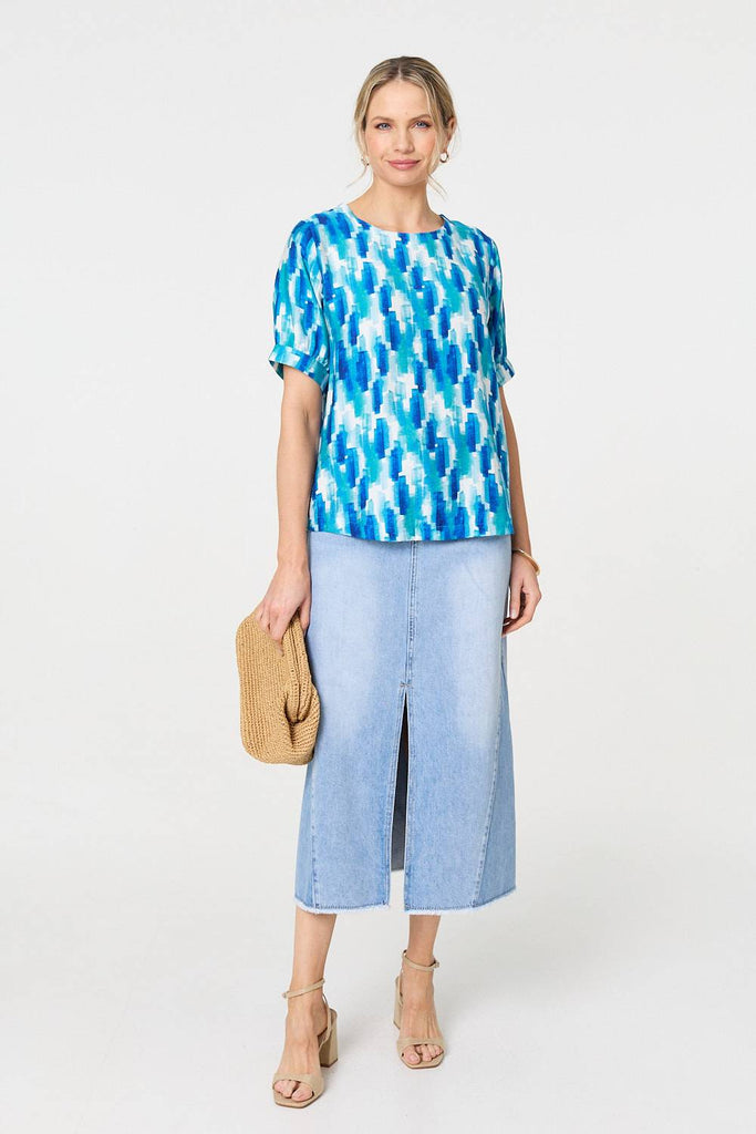 Elodie Brushstroke Dressy Top