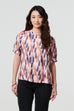 Elodie Brushstroke Dressy Top