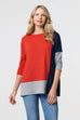 Maria Cosy Colour Block Top