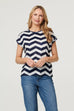 Ellie Chevron Print Top