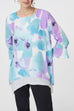 Sadie Double Layer Abstract Print Top