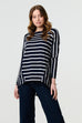 Karla Stripe Print Relaxed Top