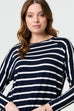 Karla Stripe Print Relaxed Top