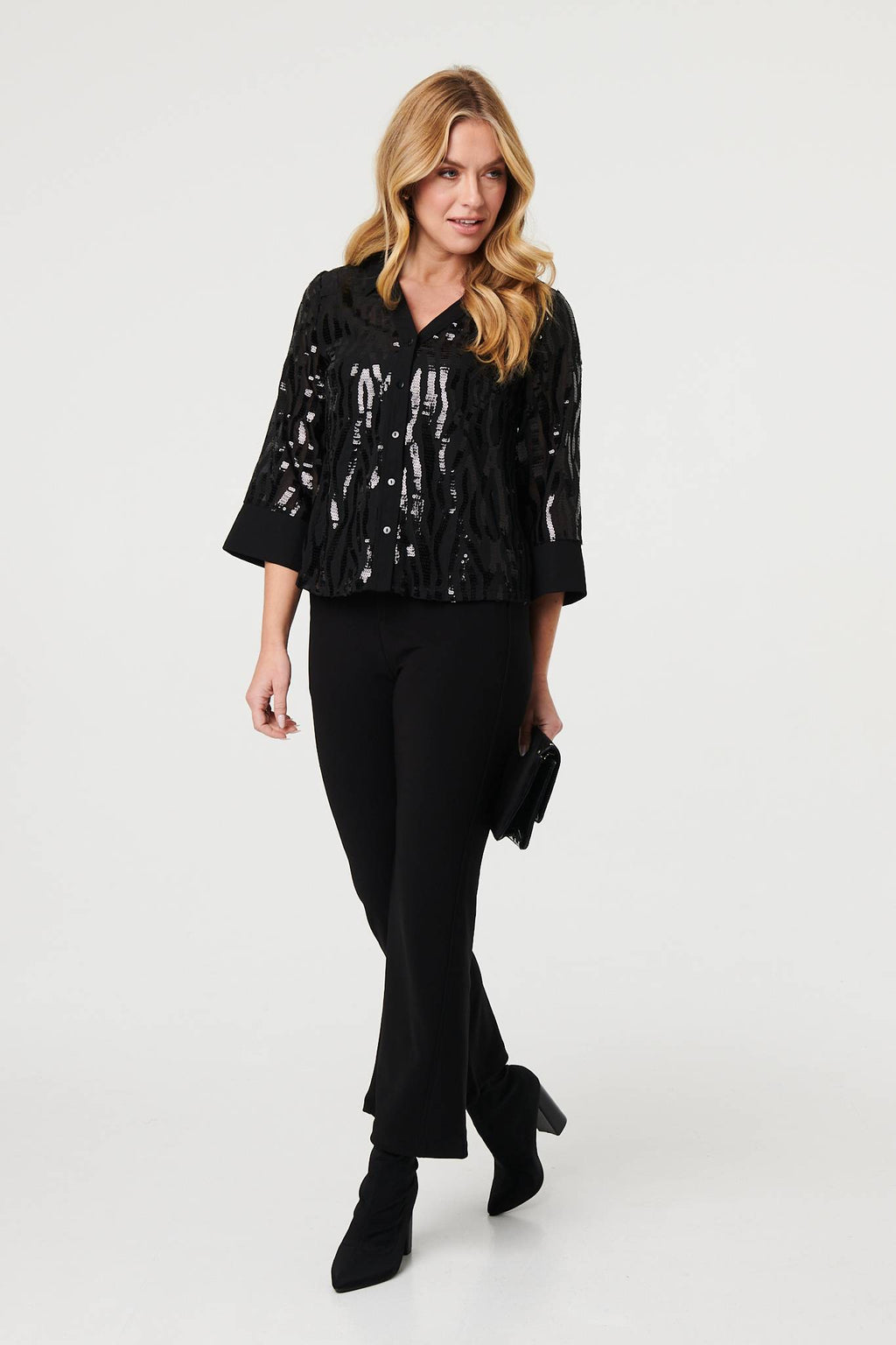 Eliza Sequin Front Shirt