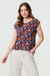 Marie Ikat Print Top